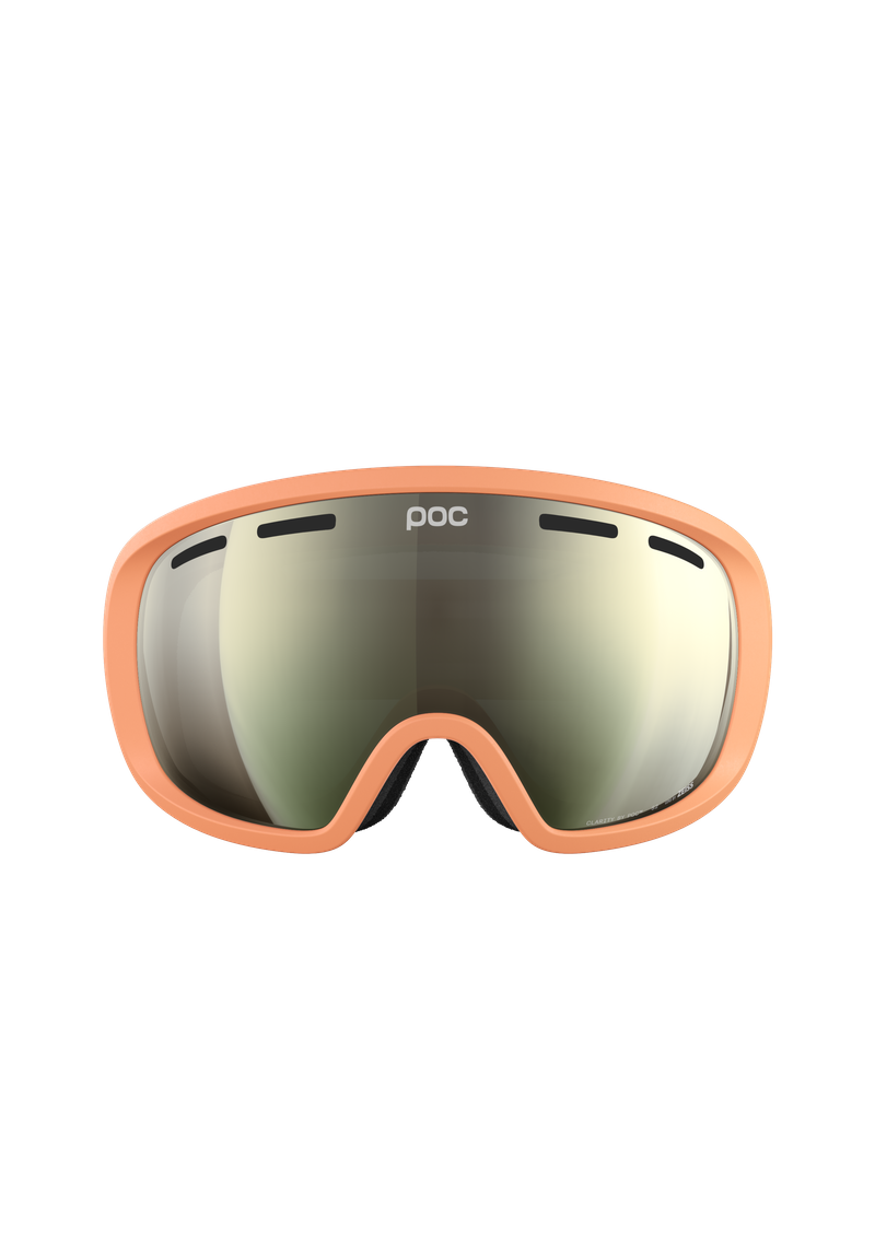 Fovea Wide Fit Ski Goggles に Zink Orange | Ski Eyewear | POC (JP)