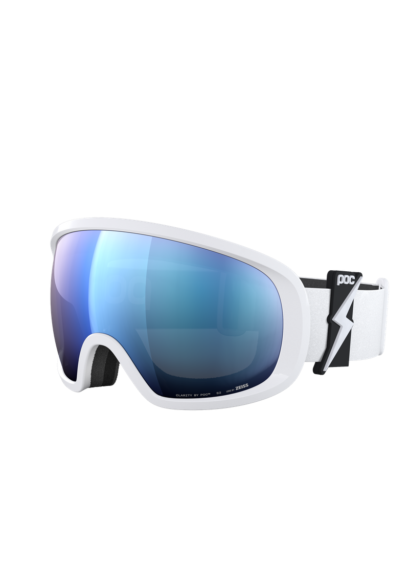 Fovea Wide Fit Ski Goggles in Hydrogen White | Ski Eyewear | POC