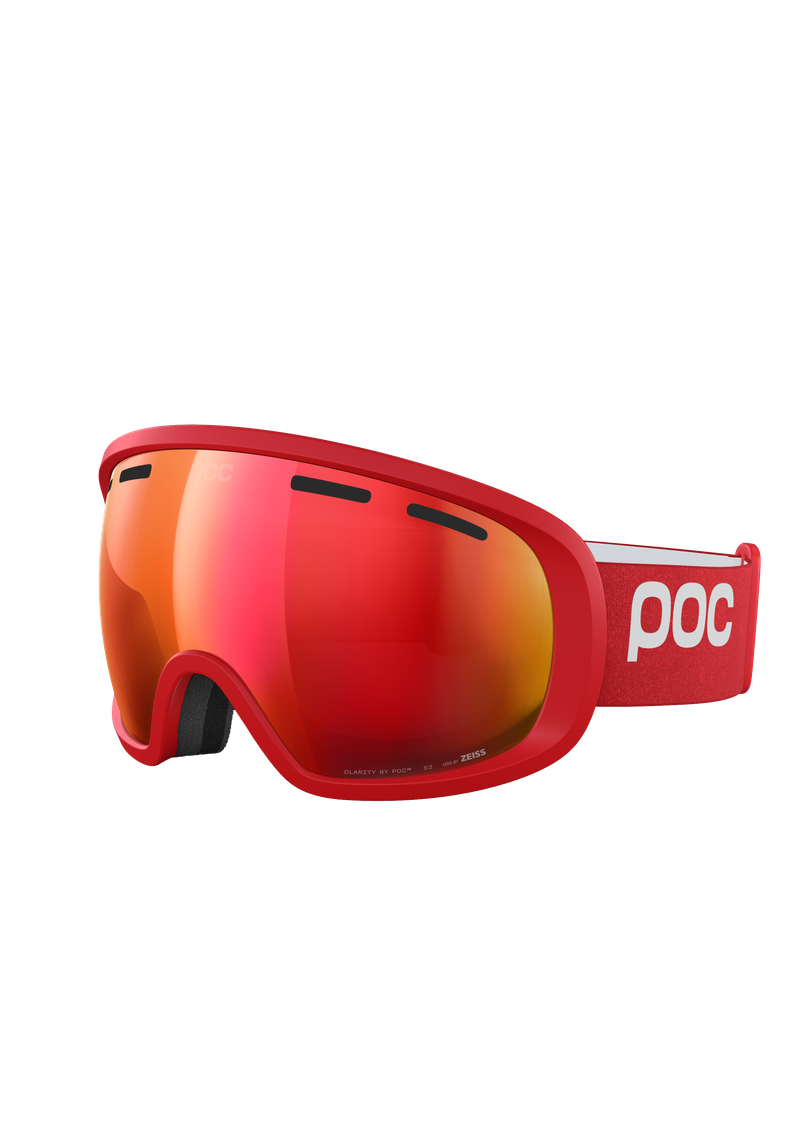 Fovea Wide Fit Ski Goggles in Uranium Black | Ski Eyewear | POC