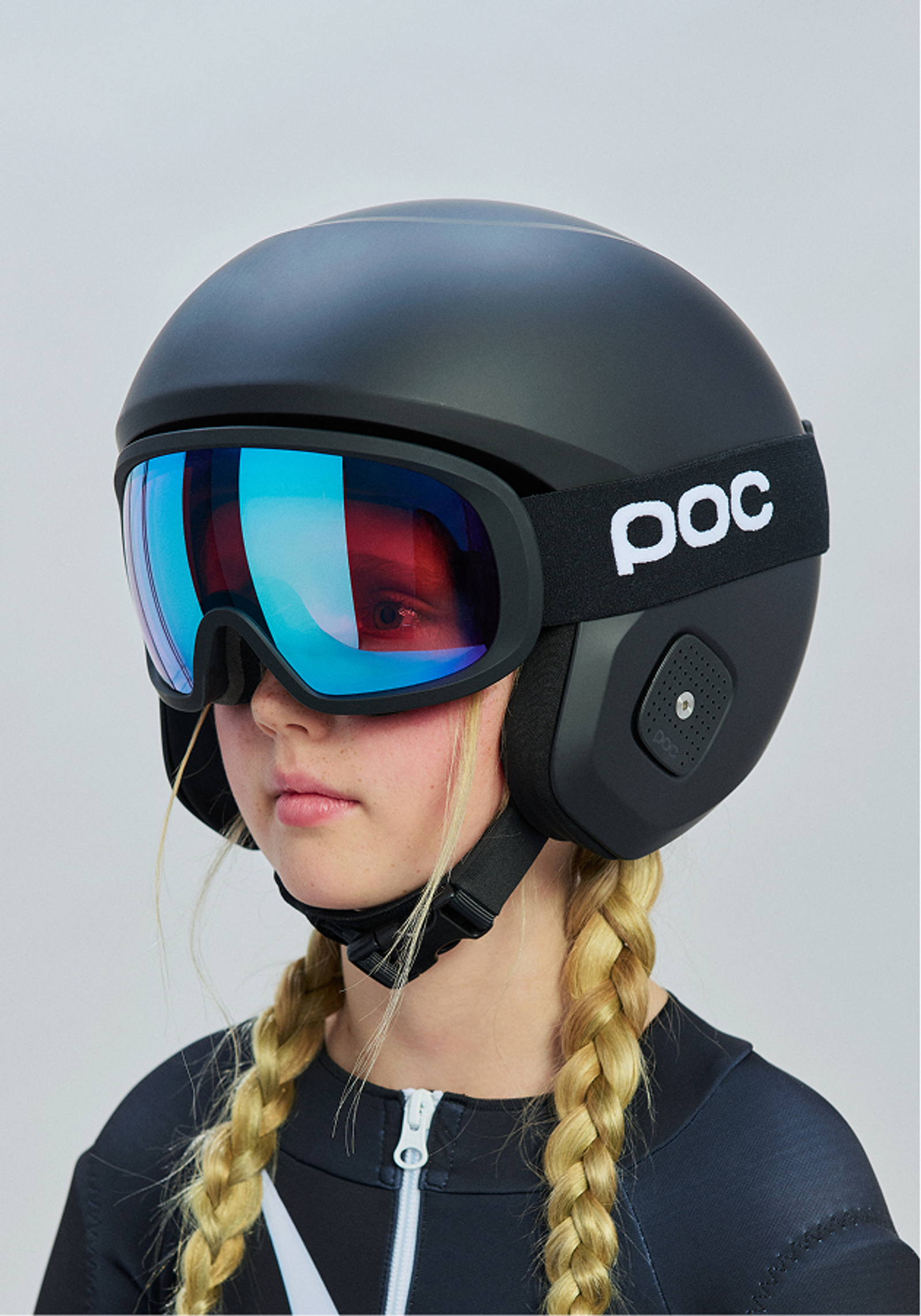 Fovea Mid Ski Goggles に Uranium Black | Ski Eyewear | POC (JP)