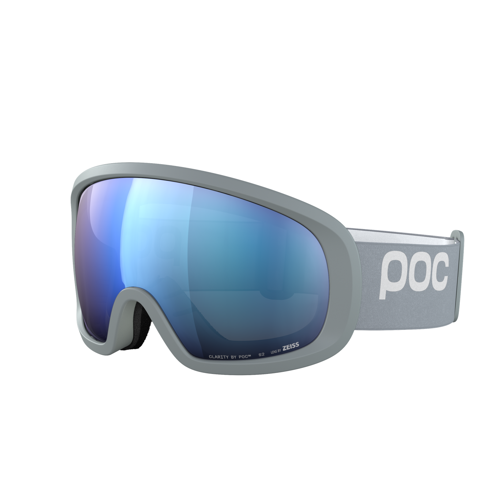 POC FOVEA MID CLARITY グレー Fovea Mid Wide Fit Ski Goggles in Granite Grey | Ski Eyewear