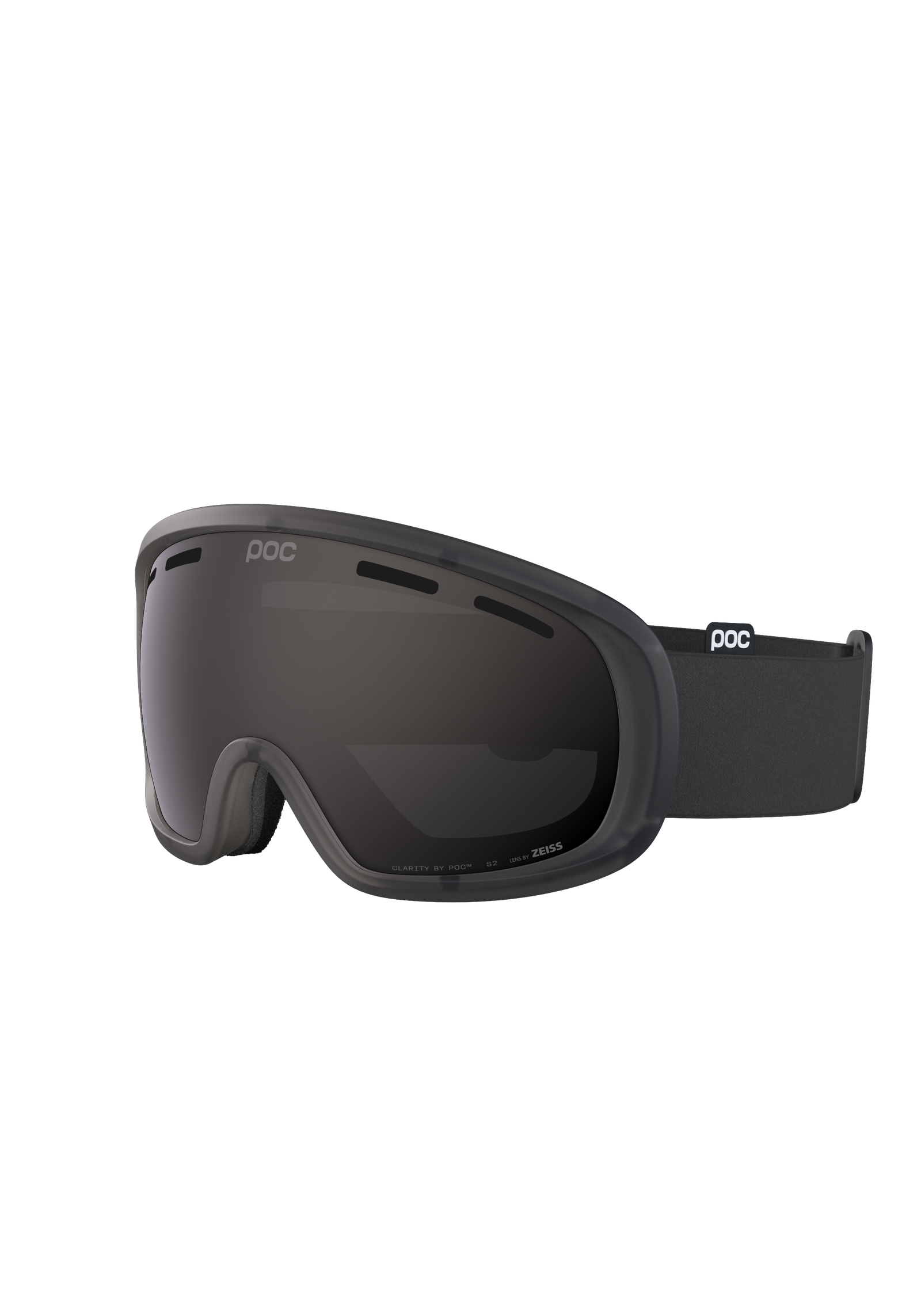 Fovea Mid Wide Fit Ski Goggles in Raw Black | Ski Eyewear | POC (US)