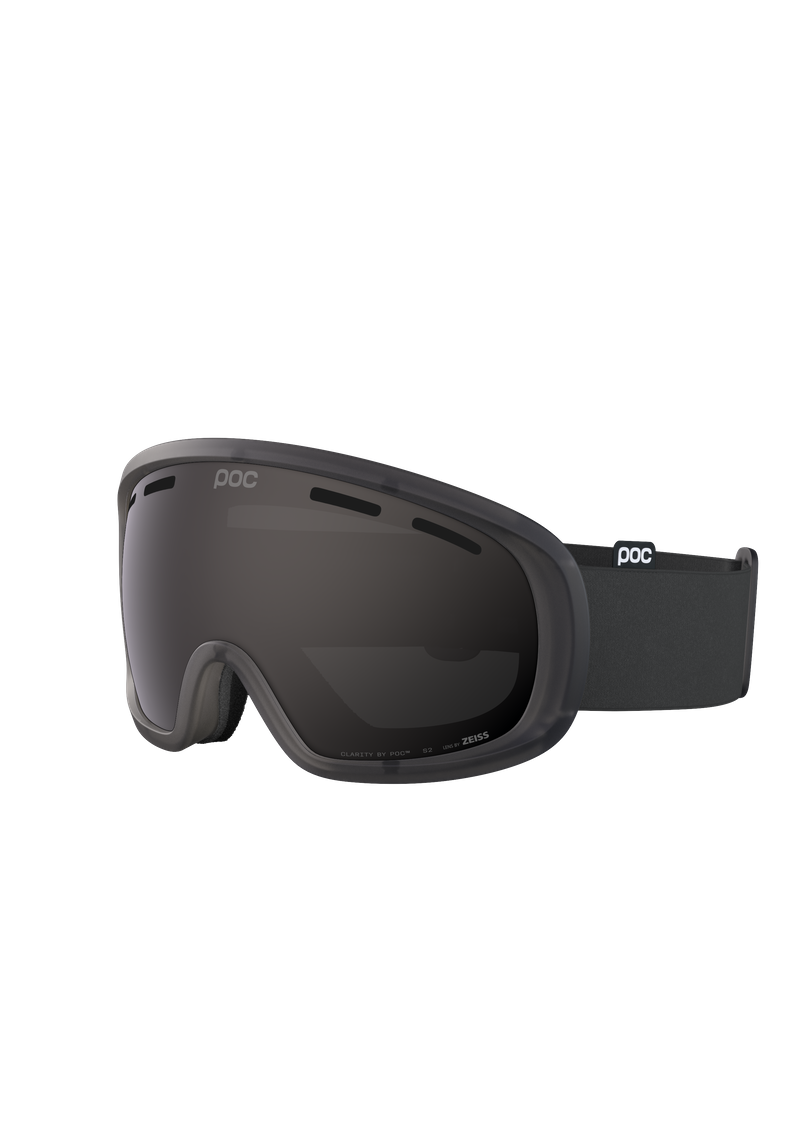 Fovea Mid Wide Fit Ski Goggles in Raw Black | Ski Eyewear | POC