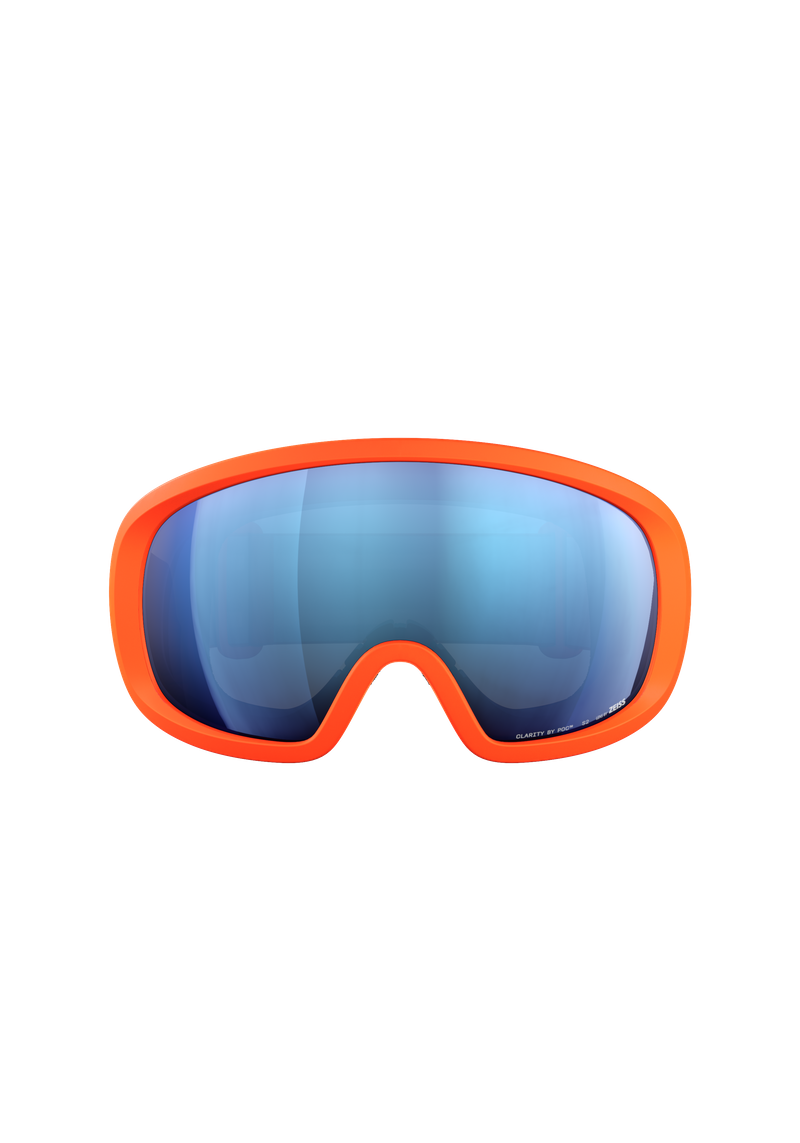 スキー・スノーボードアクセサリー POC FOVEA Fovea Mid WF に Zink Orange | Wide Fit Ski Goggles | Small Faces