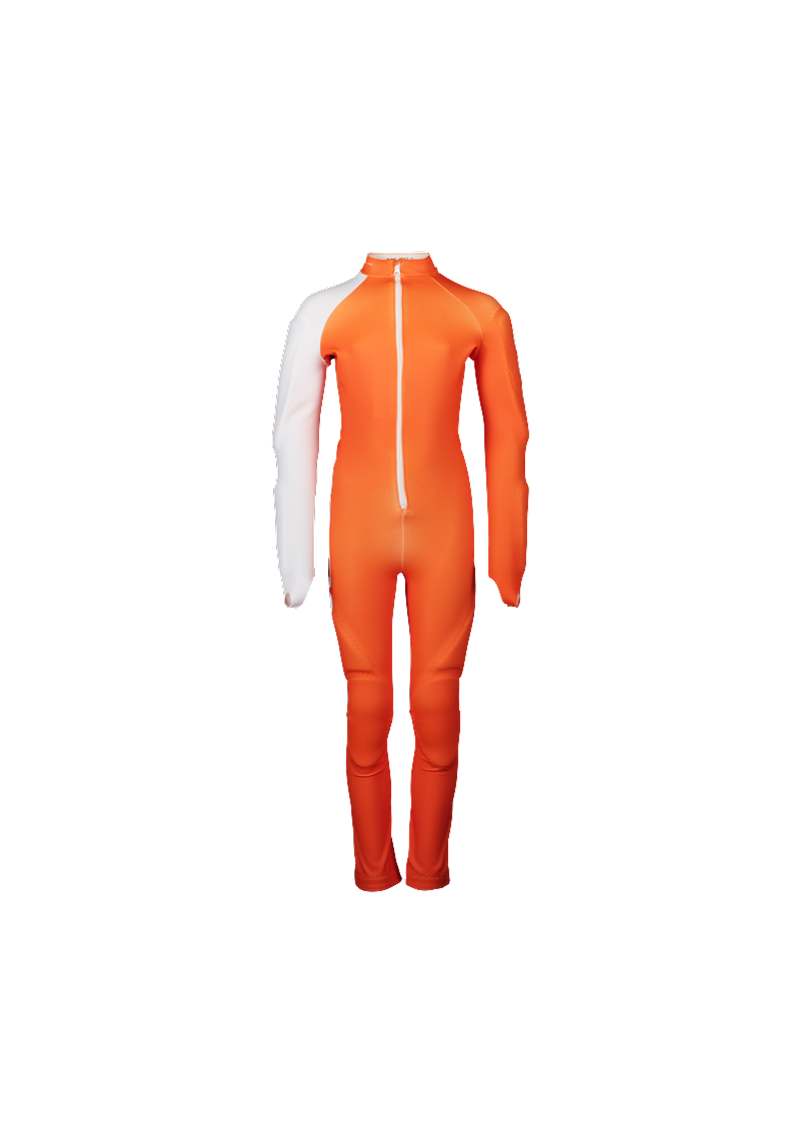 Junior Skin GS Ski Racing Suit in Zink Orange/Hydrogen White | Ski