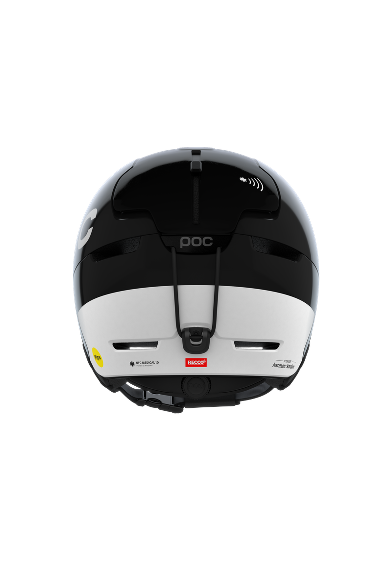 Obex Connect Ski Helmet in Hydrogen White/Fluorescent Orange AVIP