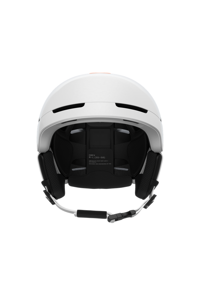 Obex Connect Ski Helmet in Hydrogen White/Fluorescent Orange AVIP