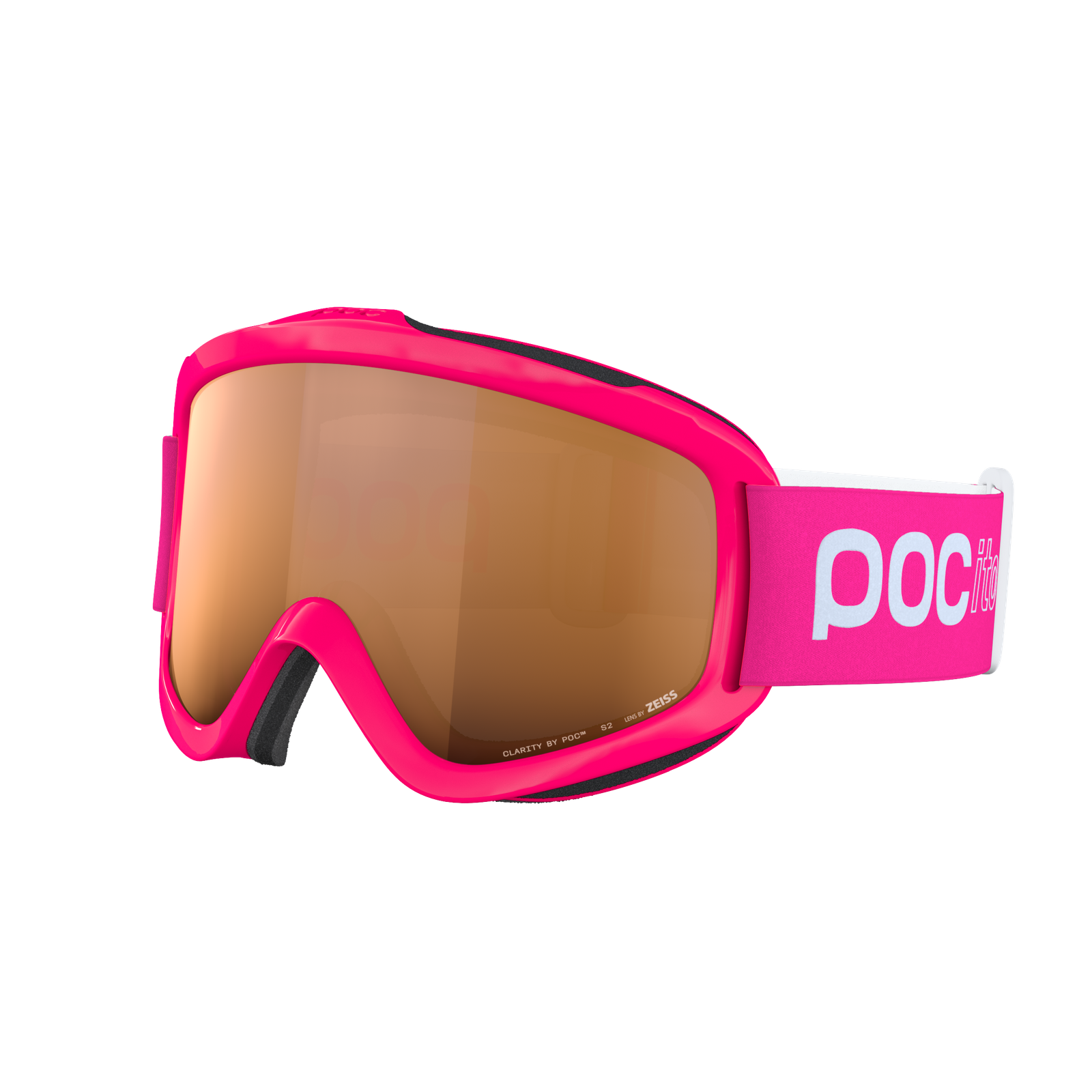 POCito Iris Ski Goggles に Fluorescent Pink | Ski Eyewear