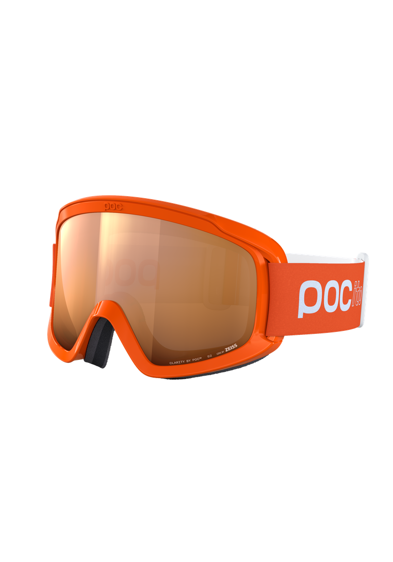 POC ポックゴーグルCORNEA コーニャ ブラックフレーム オレンジミラー POCito Opsin Ski Goggles in Fluorescent Orange | Ski Eyewear | POC