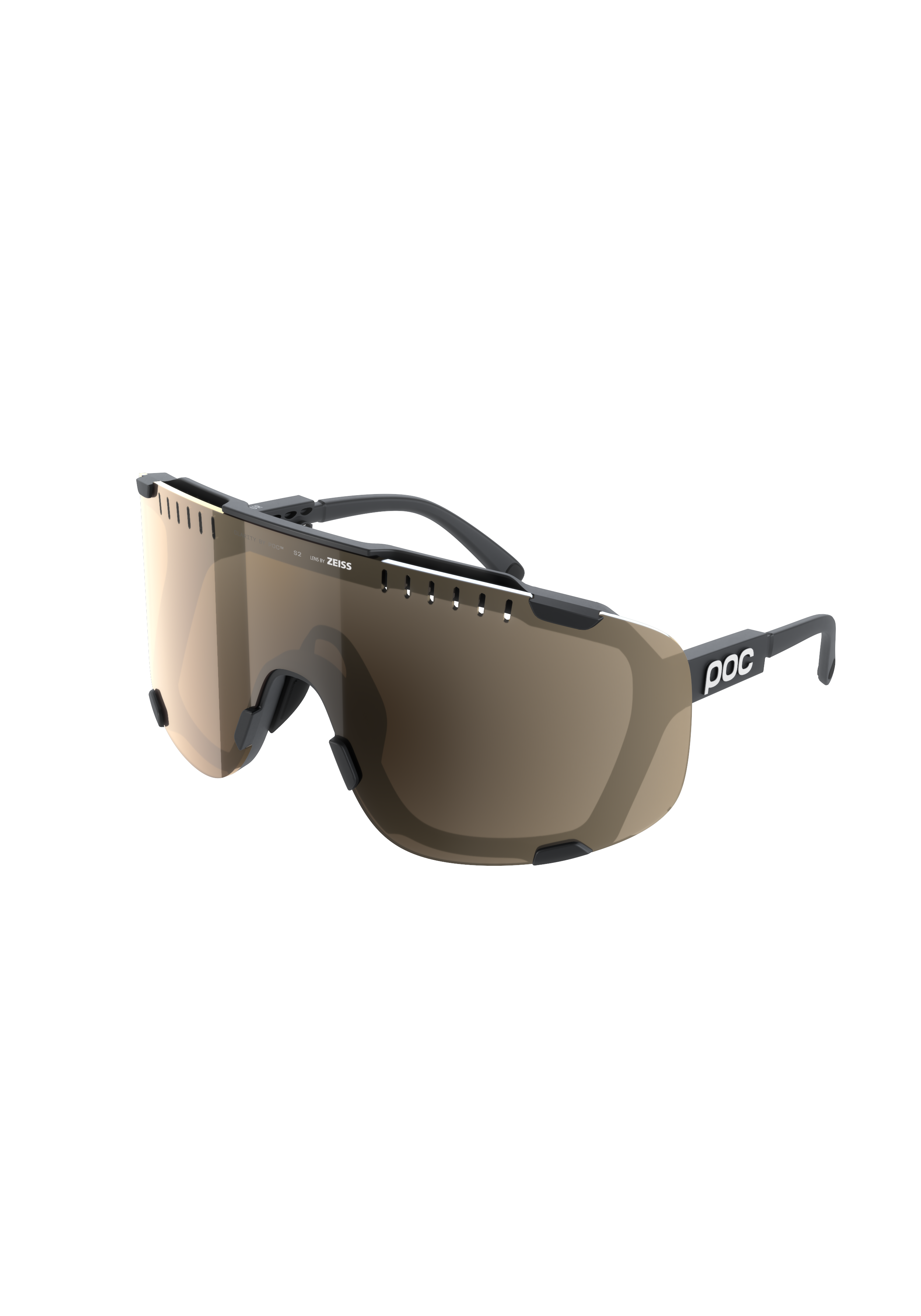 POC - POC - Devour Wide Fit Bike Sunglasses + Extra Lens - Sparelens - Black - One Size - Sparelens - Black - One Size