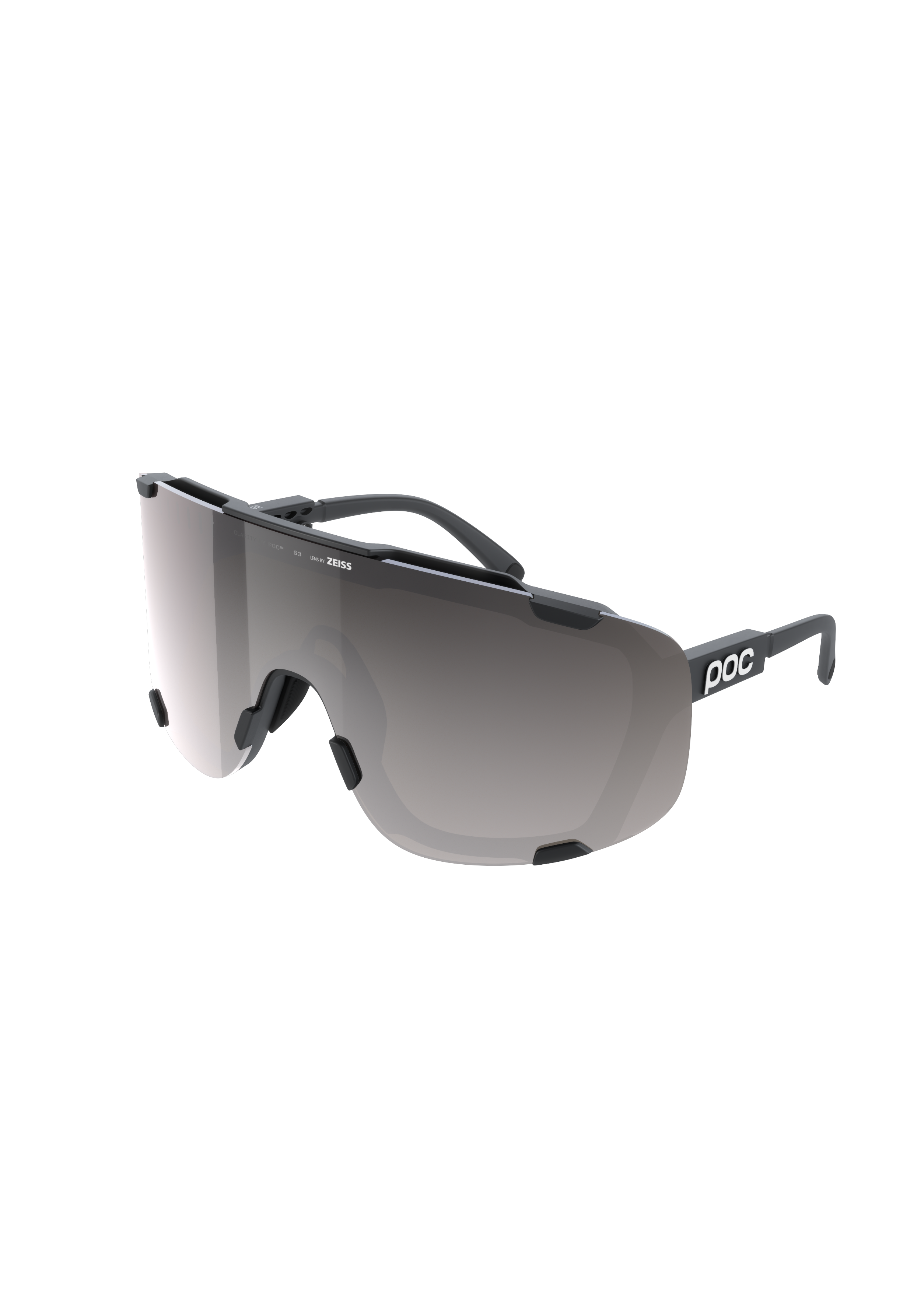 POC - POC - Devour Wide Fit Bike Sunglasses + Extra Lens - Sparelens - Black - One Size - Sparelens - Black - One Size