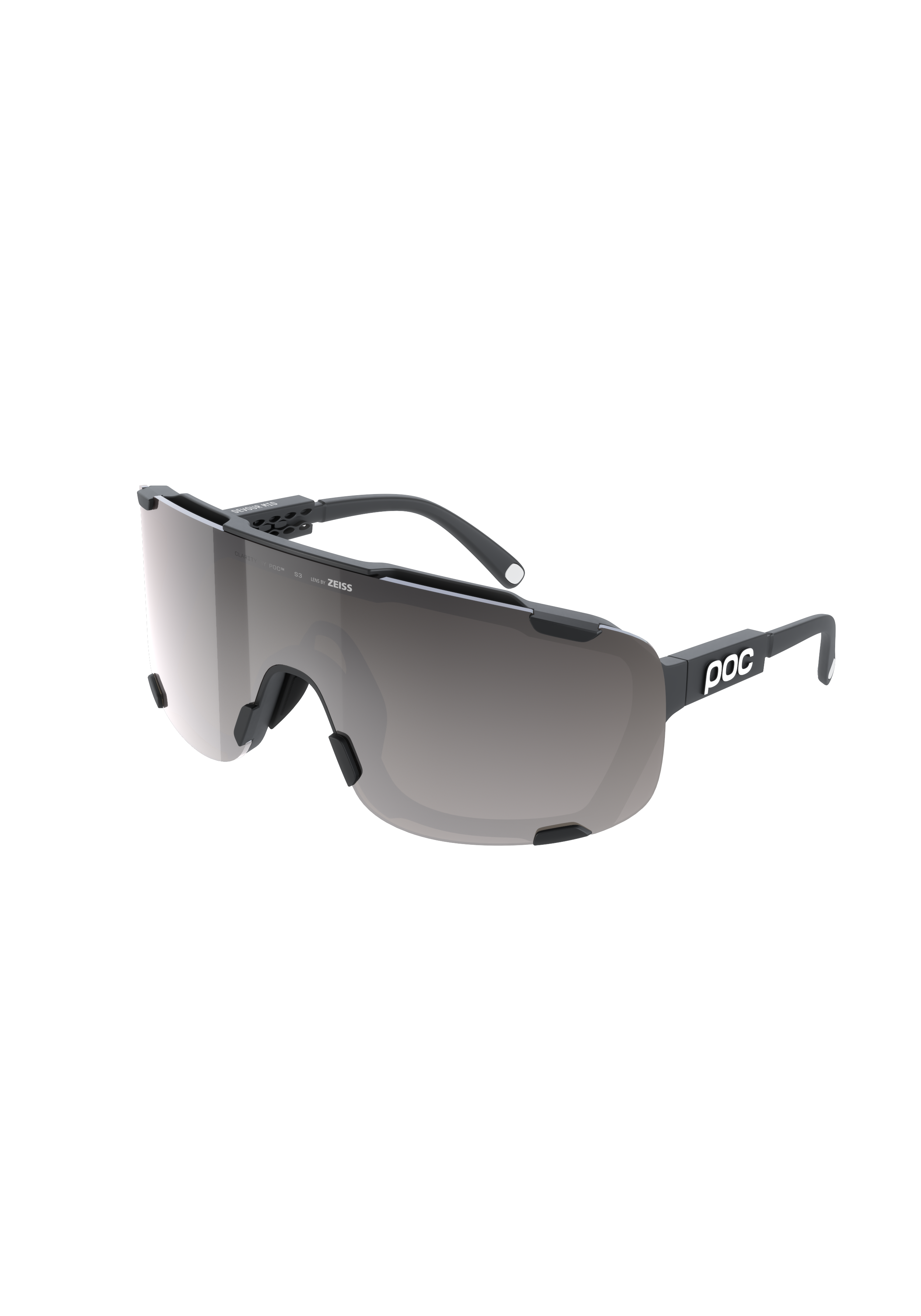 POC - POC - Devour Mid Bike Sunglasses + Extra Lens - Sparelens - Black - One Size - Sparelens - Black - One Size