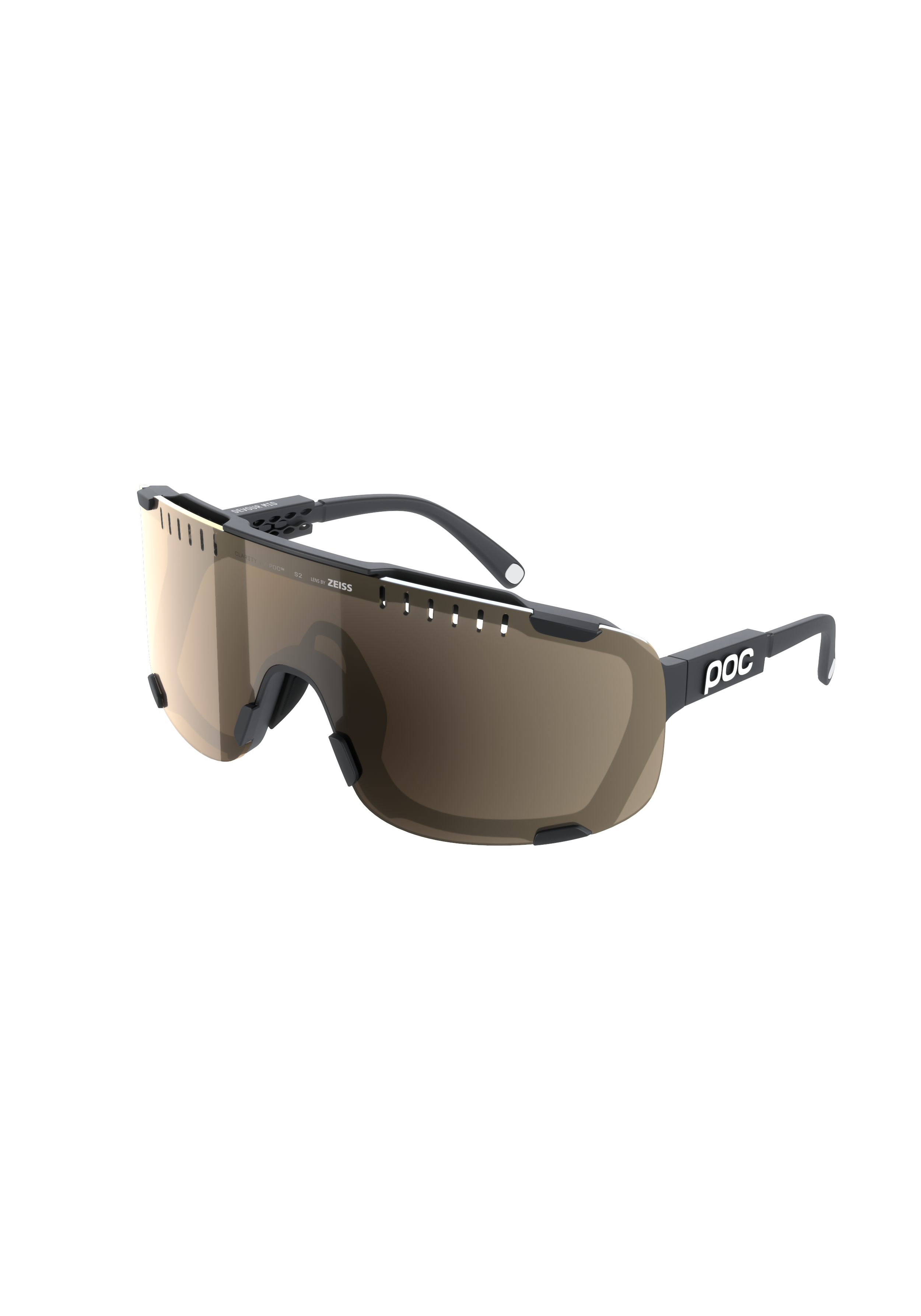 POC - POC - Devour Mid - Cycling Sunglasses - Black - One Size - Cycling Eyewear - Black - One Size