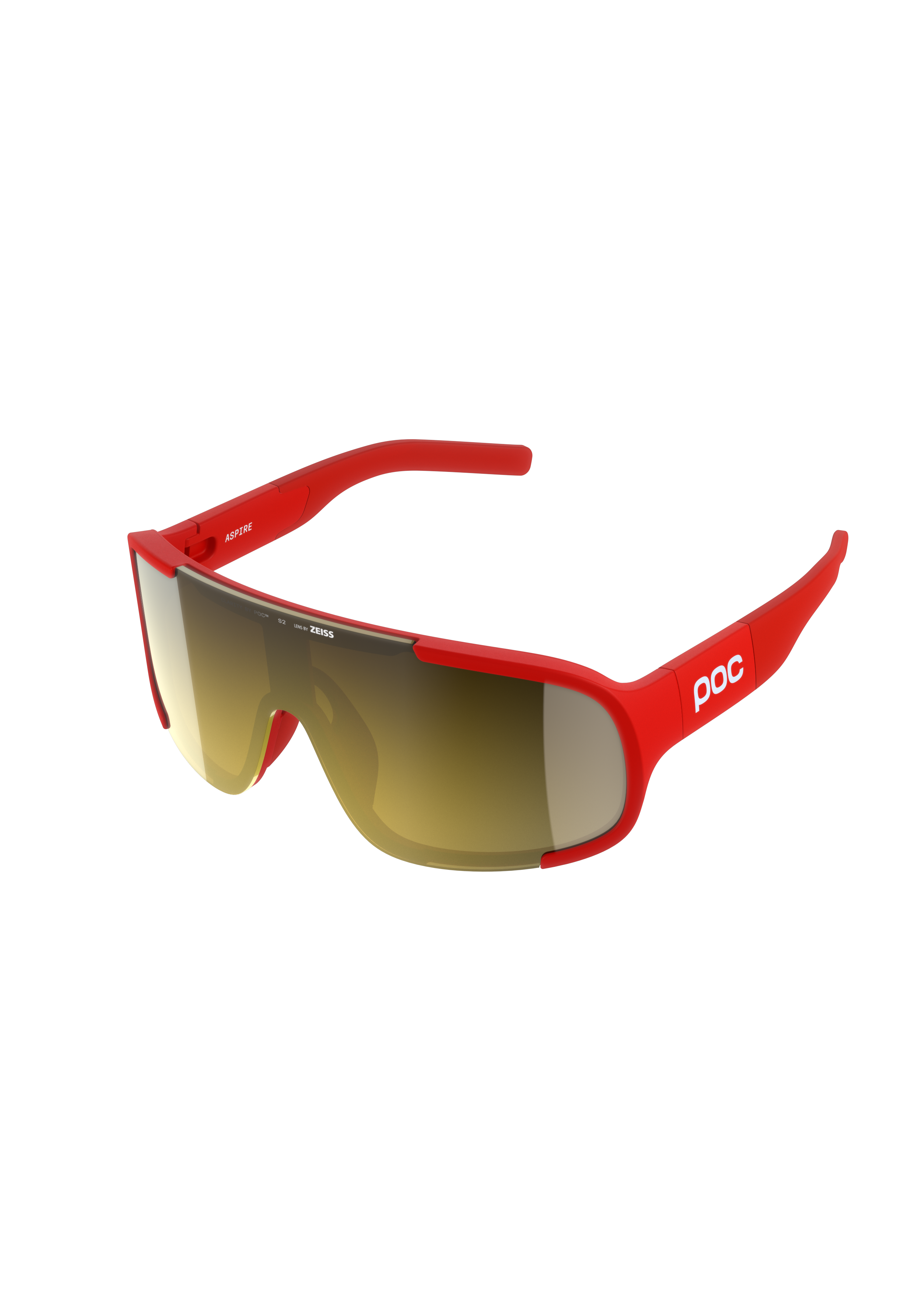 POC - POC - Aspire Wide Fit - Cycling Sunglasses - Red - One Size - Cycling Eyewear - Red - One Size