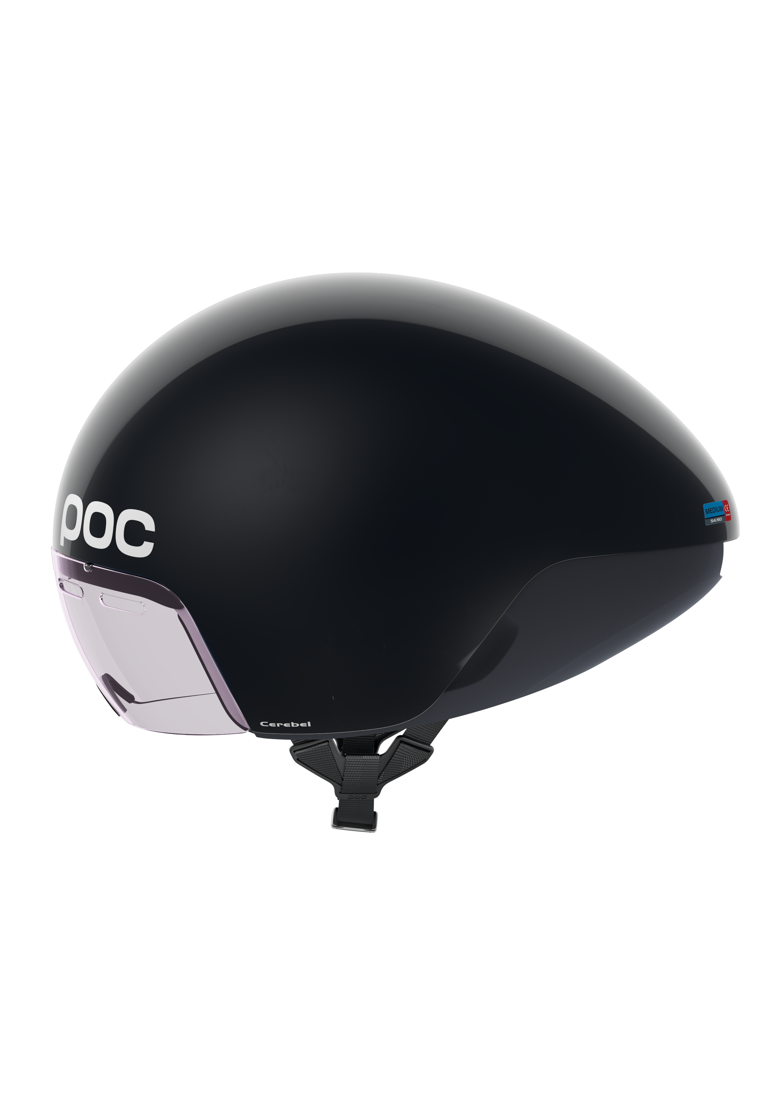 POC - POC - Cerebel - Road Cycling Helmet - Black - M - Road Cycling Helmet - Black - M