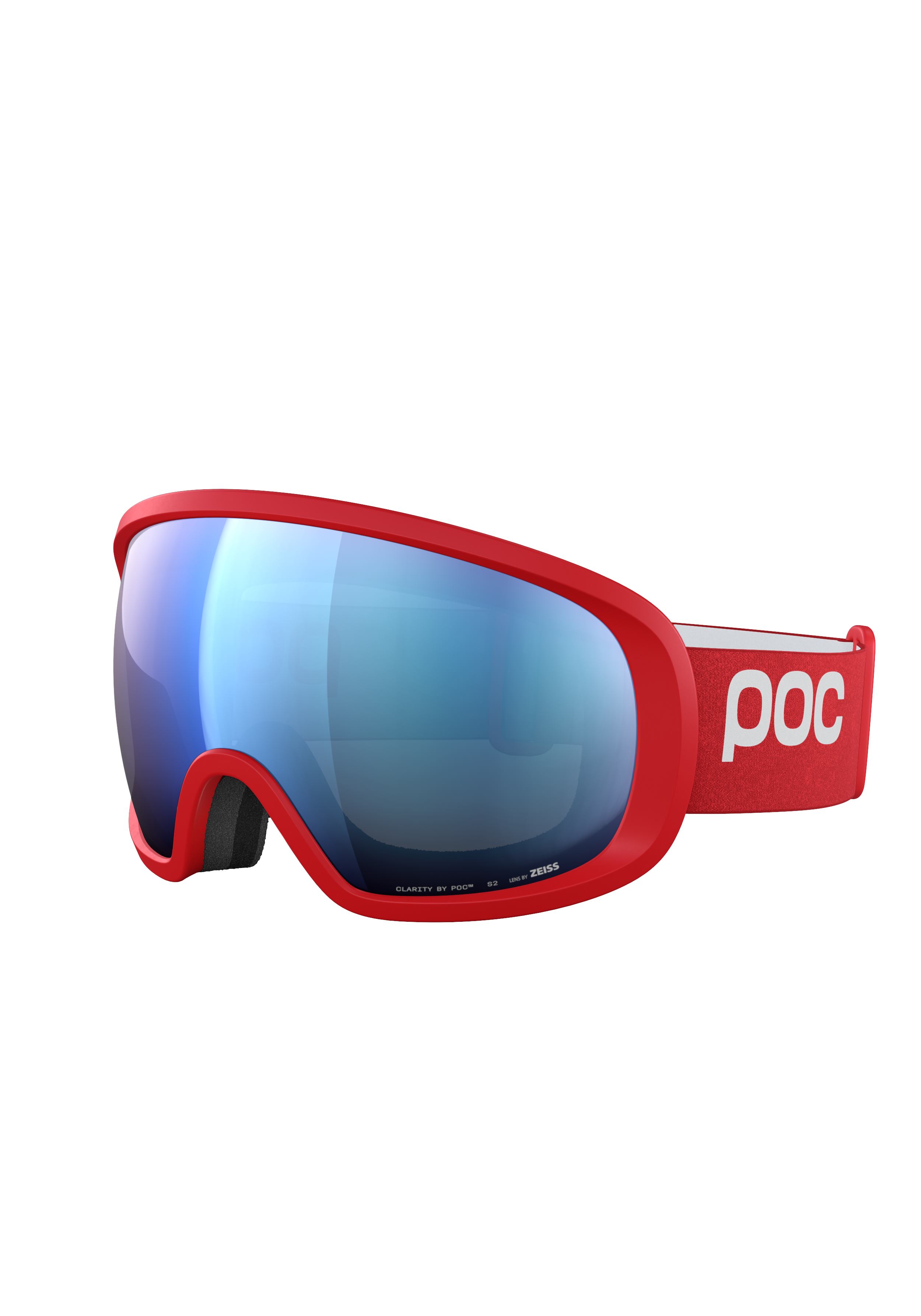 POC - POC - Fovea Wide Fit Ski Goggle - Ski Goggles - Red - Wide Fit - Ski Goggles - Red - Wide fit
